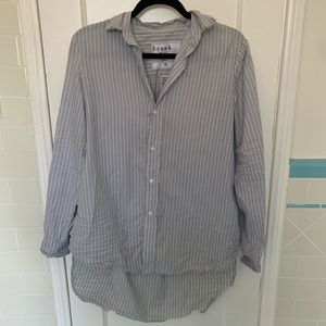 Frank & Eileen Distressed Stripe Button-Up